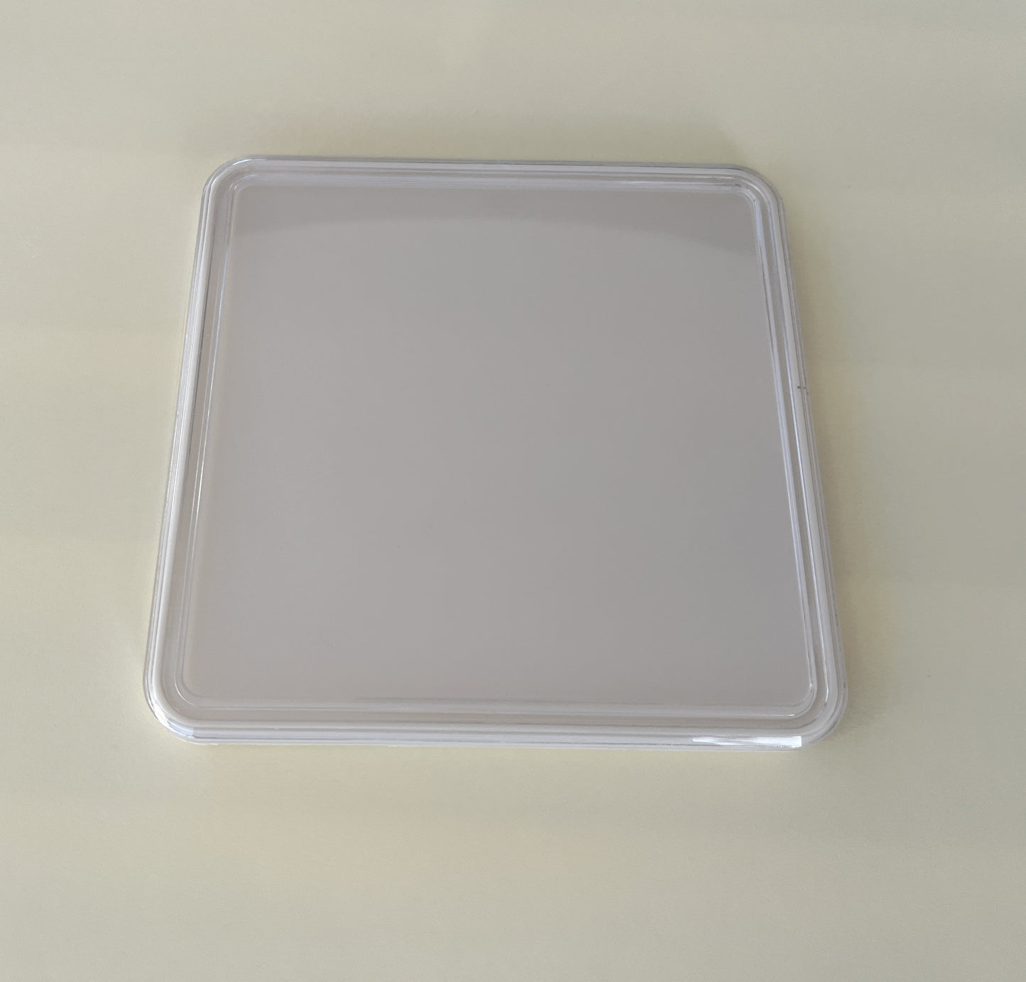 Clear Top / Solid Bottom - Square