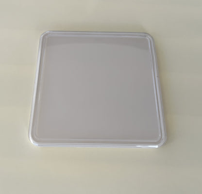 Clear Top / Solid Bottom - Square