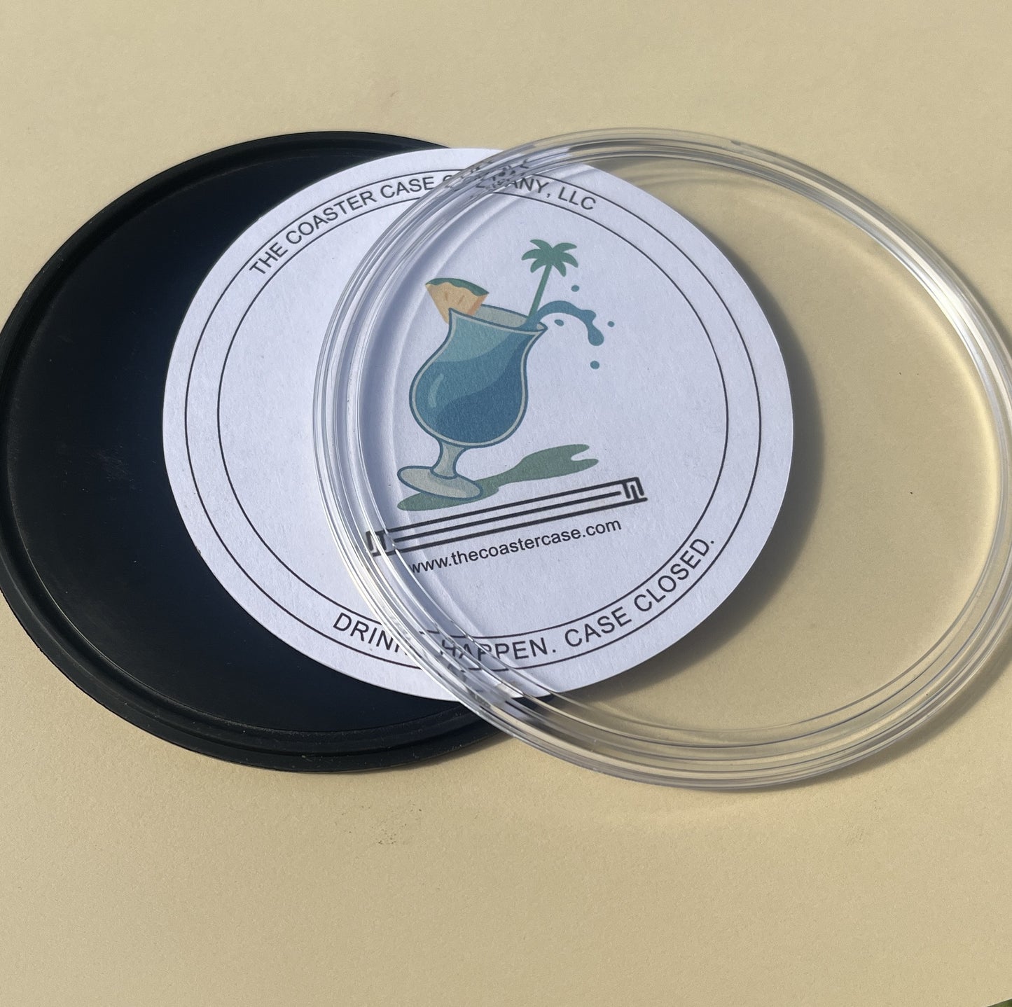 Clear Top / Solid Bottom - Round