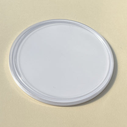Clear Top / Solid Bottom - Round